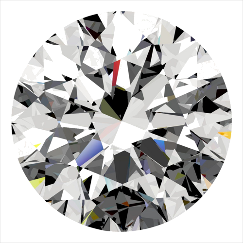 0.4 carat F-VS2 Excellent cut Natūralus Round Deimantas (1)