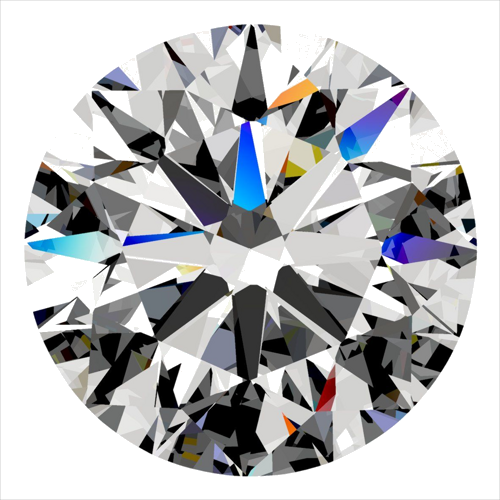 0.32 carat D-VVS2 Excellent cut Natūralus Round Deimantas (1)