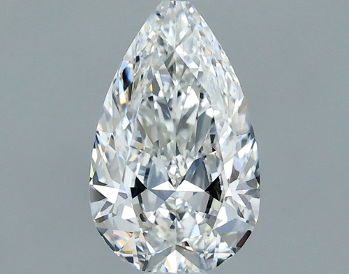 0.5 carat F-VS2 Natūralus Pear Deimantas (1)