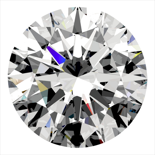 0.4 carat F-VVS2 Excellent cut Natūralus Round Deimantas (1)