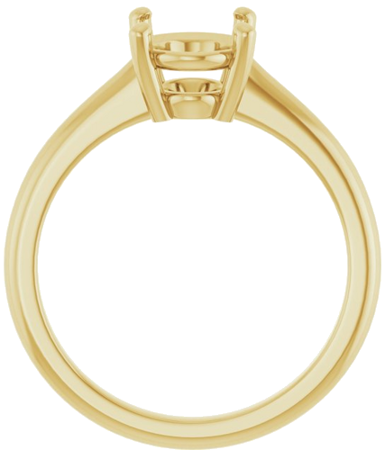 Sužadėtuvių Žiedas 585 Geltonojo Aukso Oval 9mm x 7mm (2)