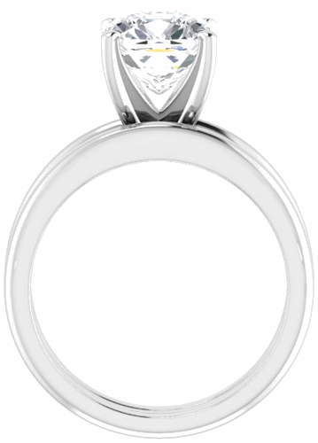 Sužadėtuvių Žiedas „Solitaire“ 585 Baltojo Aukso Cushion 8mm (7)