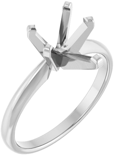 Sužadėtuvių Žiedas „Solitaire“ 10k white gold Pear 10mm x 6.5mm (1)