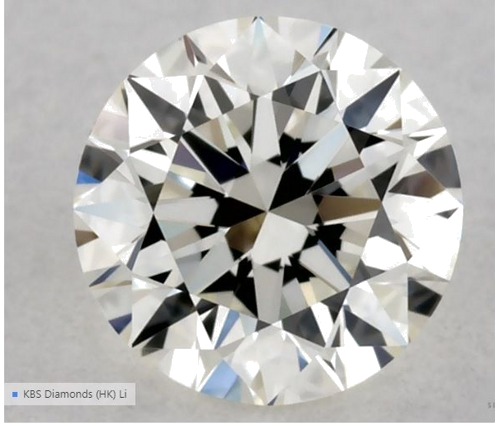 0.3 carat J-VVS1 Excellent cut Natūralus Round Deimantas (1)
