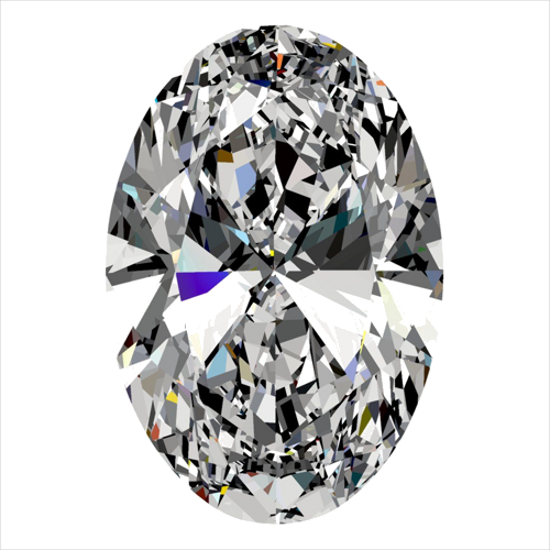 0.3 carat G-SI2 Natūralus Oval Deimantas (1)