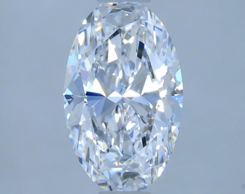 0.59 carat D-VVS2 Natūralus Oval Deimantas (1)