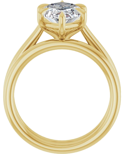 Sužadėtuvių Žiedas „Claw-Pong“ 14k yellow gold Marquise 16mm x 8mm (7)