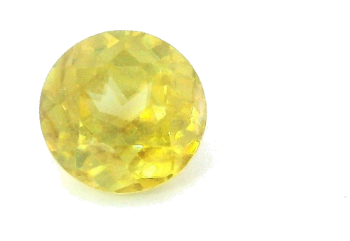 0.63 carat YELLOW Round Sphene (1)