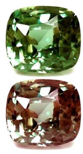 0.62 carat GREEN Cushion Alexandrite (1)