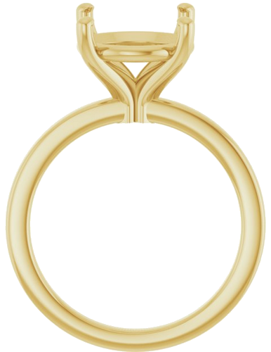 Sužadėtuvių Žiedas „Solitaire“ 18k yellow gold Round 11mm (2)