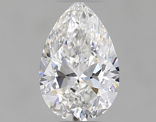 0.4 carat F-VVS2 Natūralus Pear Deimantas (1)