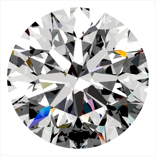 0.37 carat H-VVS1 Excellent cut Natūralus Round Deimantas (1)