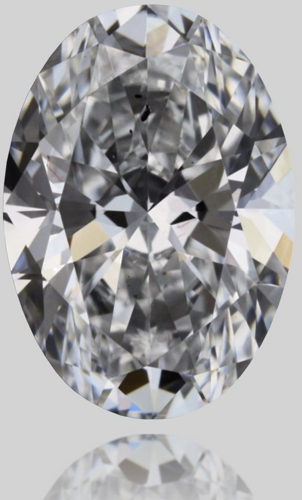 0.37 carat D-SI2 Natūralus Oval Deimantas (1)