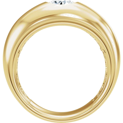 Sužadėtuvių Žiedas „Solitaire“ 14k yellow gold Round 6.5mm (2)