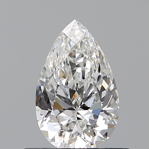 0.52 carat F-SI1 Natūralus Pear Deimantas (1)