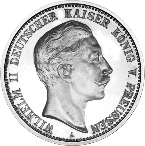 2 markės Vilhelmas II (1891-1912) Vokietijos imperija sidabrinė moneta (1)
