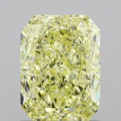 1.56 carat Fancy Light Yellow-VS2 Natūralus Radiant Deimantas (1)