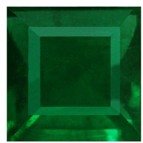 0.55 carat GREEN Square Smaragdas (1)