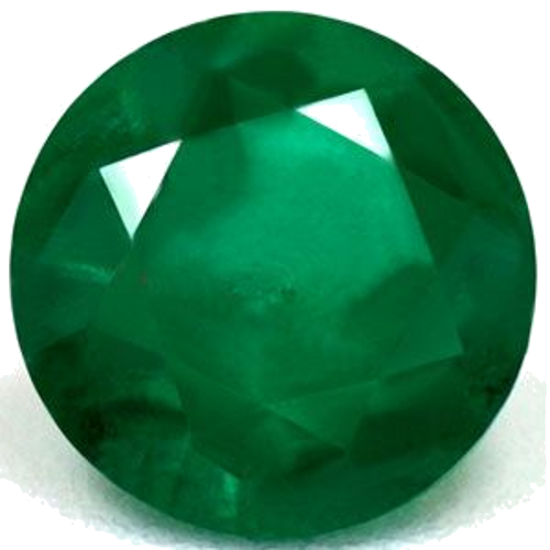 0.48 carat GREEN Round Smaragdas (1)