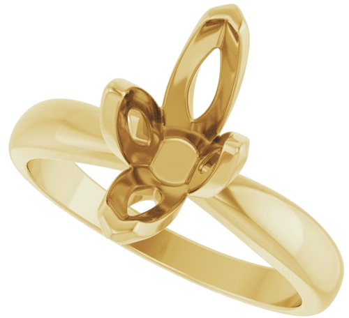Sužadėtuvių Žiedas „V-End Tulipset® Solitaire“ 14k yellow gold Marquise 12mm x 6mm (5)