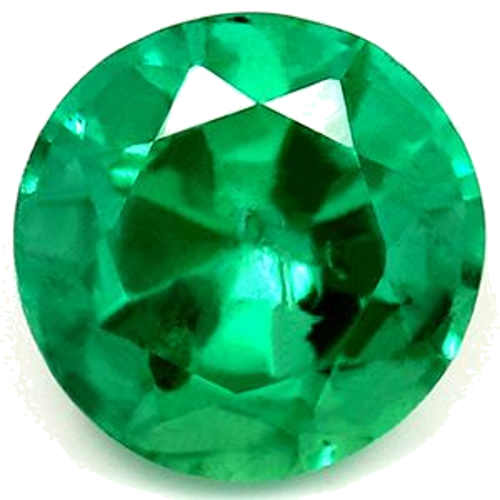 0.55 carat GREEN Round Smaragdas (1)