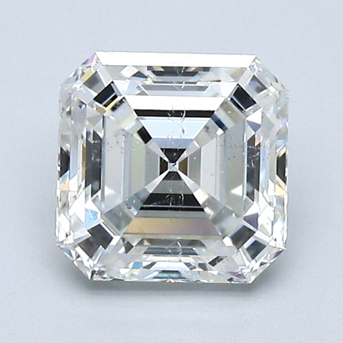 1.72 carat I-SI2 Natūralus Asscher Deimantas (1)