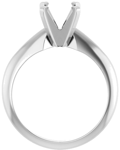 Sužadėtuvių Žiedas „Solitaire“ 14k white gold Round 7mm (2)