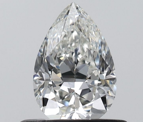 0.5 carat H-VVS1 Natūralus Pear Deimantas (1)