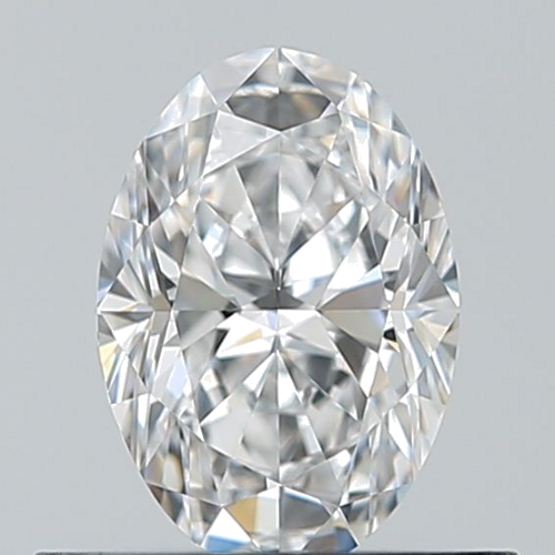 0.5 carat D-VVS2 Natūralus Oval Deimantas (1)