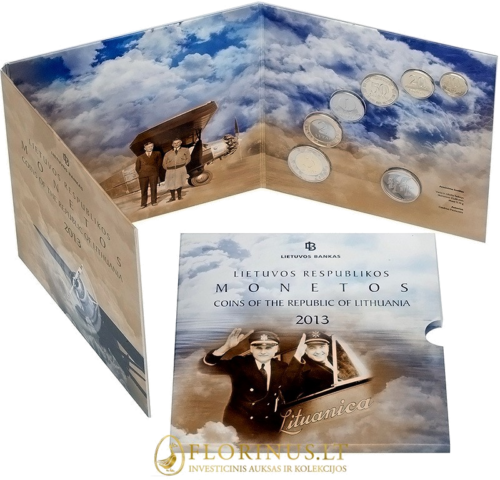 2013 Lithuana, Darius and Girenas, Litas coins BU set (1)