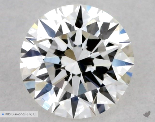 0.32 carat F-VS1 Excellent cut Natūralus Round Deimantas (1)