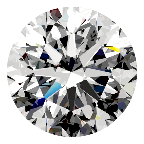 0.4 carat H-VS2 Very Good cut Natūralus Round Deimantas (1)