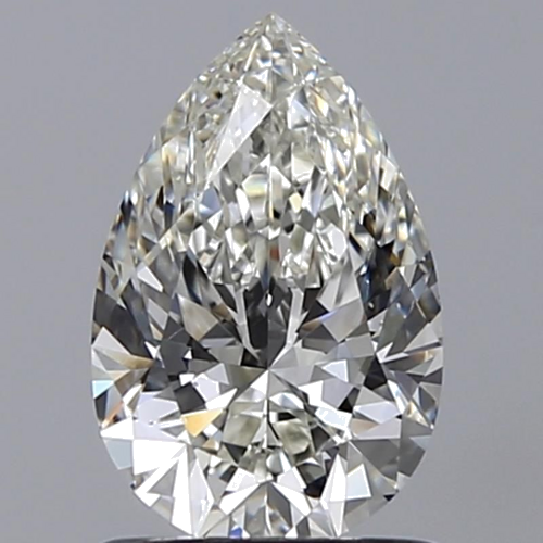 1.0 carat I-SI1 Natūralus Pear Deimantas (1)