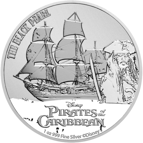 1 oz Карибски пирати – Черната перла 2021 Ниуе 2 долара сребърна монета (1)