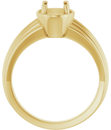 Sužadėtuvių Žiedas „Solitaire Vintage-Inspired“ 14k yellow gold Oval 8mm x 6mm (4)