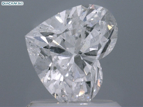 1.02 carat D-SI2 Natūralus Heart Deimantas (1)