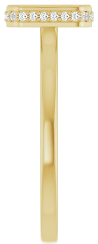 Sužadėtuvių Žiedas „Hidden Halo-Style“ 14k yellow gold Emerald 7.5mm x 5.5mm (4)