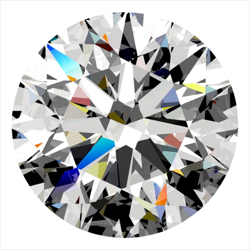 0.42 carat D-VS2 Excellent cut Natūralus Round Deimantas (1)