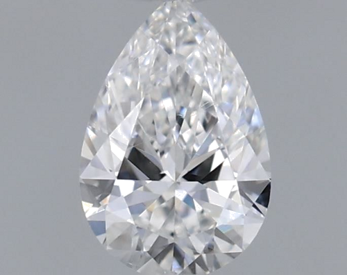 0.3 carat D-VS2 Natūralus Pear Deimantas (1)