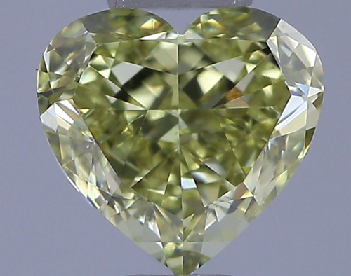 1.01 carat Fancy Yellow-VS1 Natūralus Heart Deimantas (1)