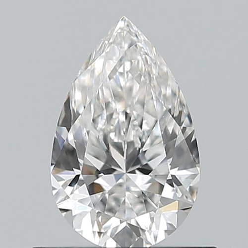 0.6 carat F-SI1 Natūralus Pear Deimantas (1)