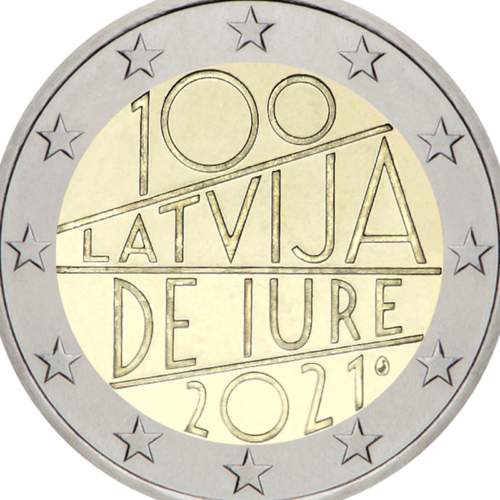 2021 Latvia De Jure recognition 2 euros (2)