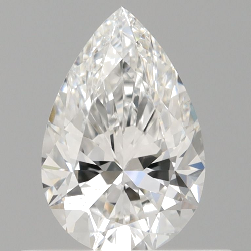 0.5 carat F-VVS2 Natūralus Pear Deimantas (1)