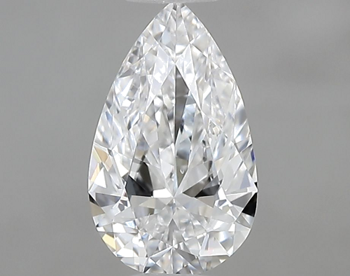 0.58 carat E-VS2 Natūralus Pear Deimantas (1)