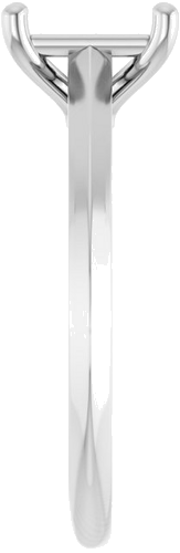 Sužadėtuvių Žiedas „Solitaire“ 585 Baltojo Aukso Emerald 7mm x 5mm (4)