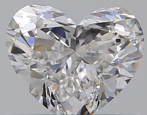 0.46 carat F-VVS1 Natūralus Heart Deimantas (1)