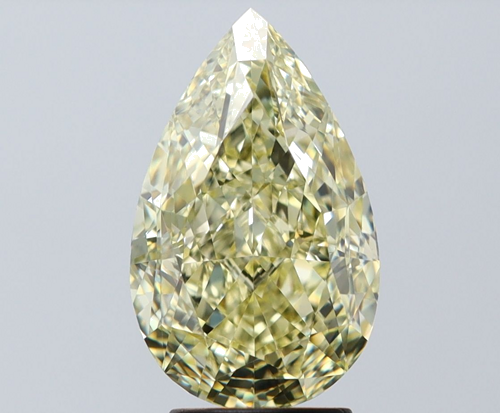 4.06 carat Fancy Yellow-VVS1 Natūralus Pear Deimantas (1)