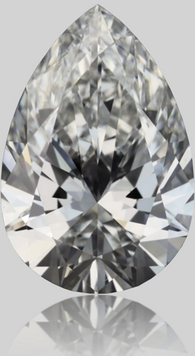 0.52 carat F-IF Natūralus Pear Deimantas (1)