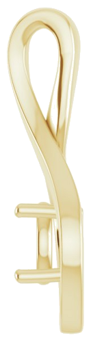 14K Yellow 5.5 mm Round Pendant Mounting (3)