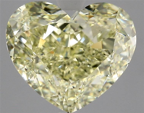 5.08 carat Fancy Light Yellow-VS2 Natūralus Heart Deimantas (1)